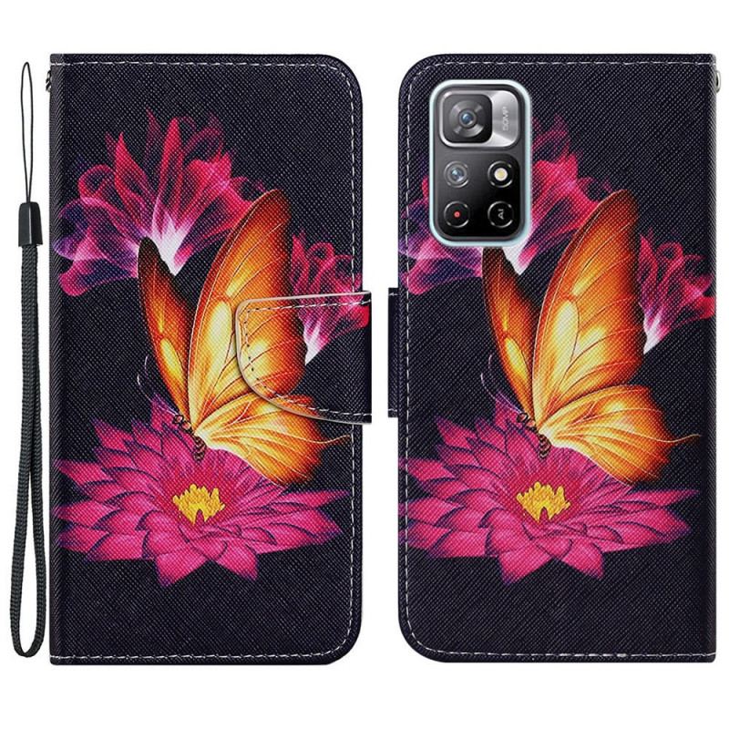 Housse Poco M4 Pro 5G Papillon et Lotus