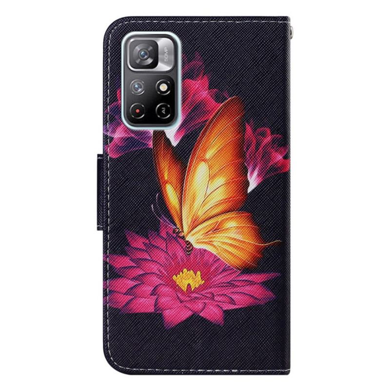 Housse Poco M4 Pro 5G Papillon et Lotus