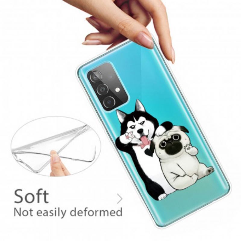 Coque Samsung Galaxy A52 4G / A52 5G / A52s 5G Drôles de Chiens