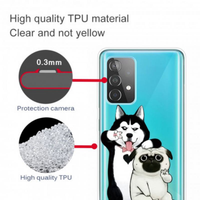 Coque Samsung Galaxy A52 4G / A52 5G / A52s 5G Drôles de Chiens