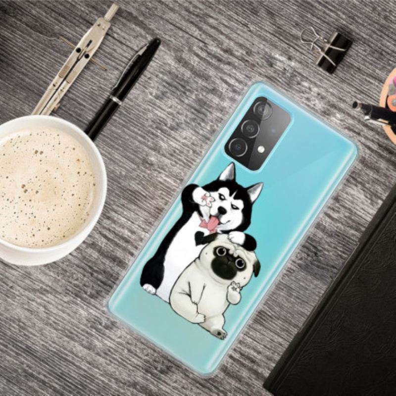 Coque Samsung Galaxy A52 4G / A52 5G / A52s 5G Drôles de Chiens