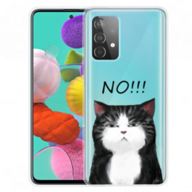 Coque Samsung Galaxy A52 4G / A52 5G / A52s 5G Le Chat Qui Dit Non