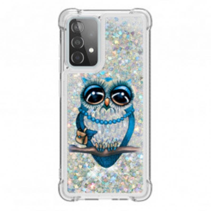 Coque Samsung Galaxy A52 4G / A52 5G / A52s 5G Miss Hibou Paillettes