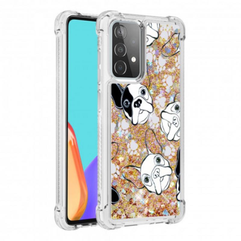 Coque Samsung Galaxy A52 4G / A52 5G / A52s 5G Mr Chien Paillettes