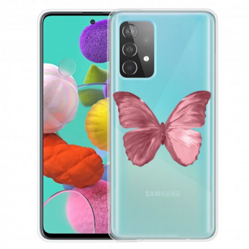 Coque Samsung Galaxy A52 4G / A52 5G / A52s 5G Papillons Sauvages