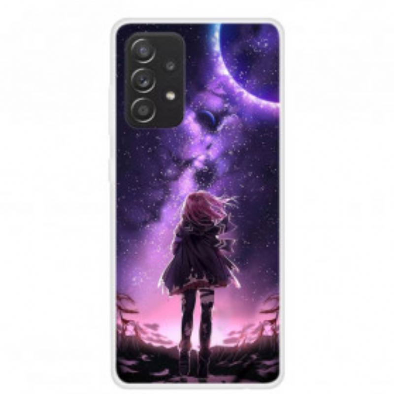 Coque Samsung Galaxy A52 4G / A52 5G / A52s 5G Pleine Lune Magique