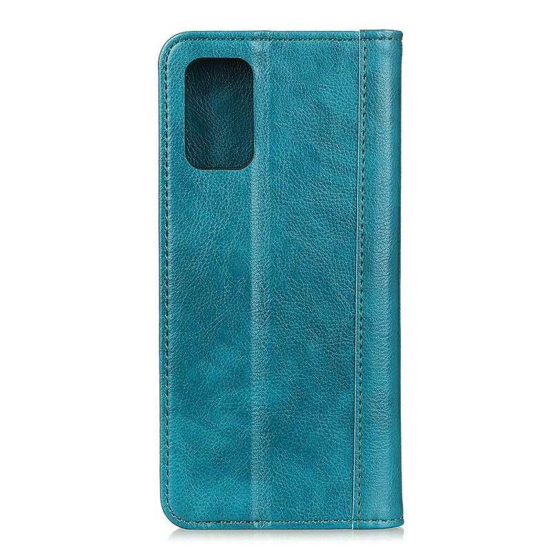 Flip Cover Samsung Galaxy A52 4G / A52 5G / A52s 5G Cuir Litchi Fendu Élégance