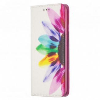 Flip Cover Samsung Galaxy A52 4G / A52 5G / A52s 5G Fleur Aquarelle