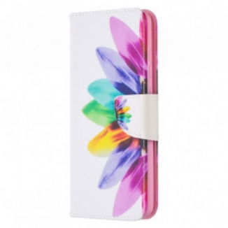 Housse Samsung Galaxy A52 4G / A52 5G / A52s 5G Fleur Aquarelle