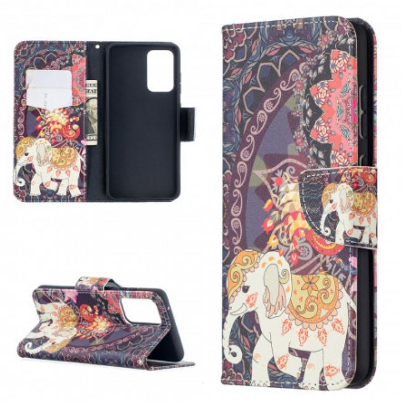 Housse Samsung Galaxy A52 4G / A52 5G / A52s 5G Mandala Éléphants Ethniques