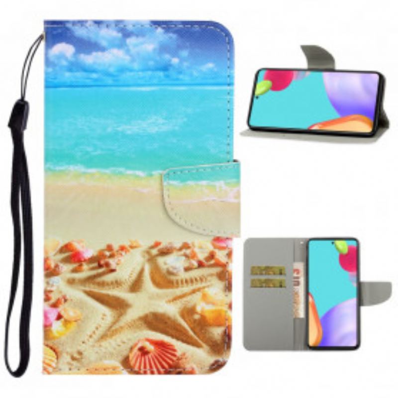 Housse Samsung Galaxy A52 4G / A52 5G / A52s 5G Plage à Lanière