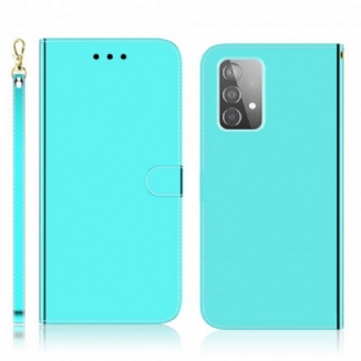 Housse Samsung Galaxy A52 4G / A52 5G / A52s 5G Simili Cuir Couverture Miroir