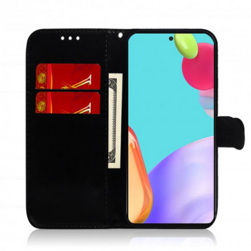 Housse Samsung Galaxy A52 4G / A52 5G / A52s 5G Simili Cuir Couverture Miroir