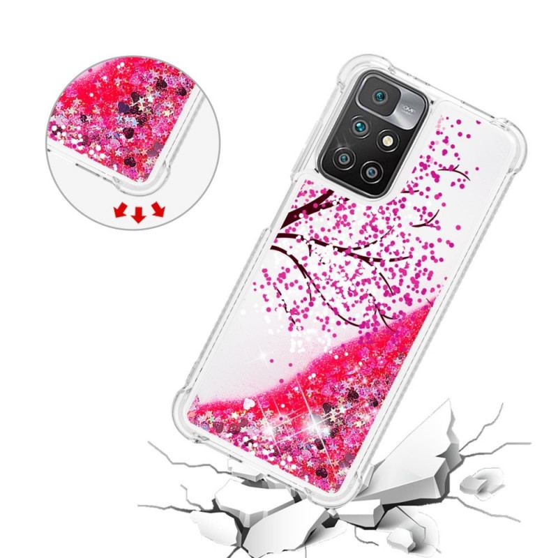 Coque Xiaomi Redmi 10 Arbre Paillettes