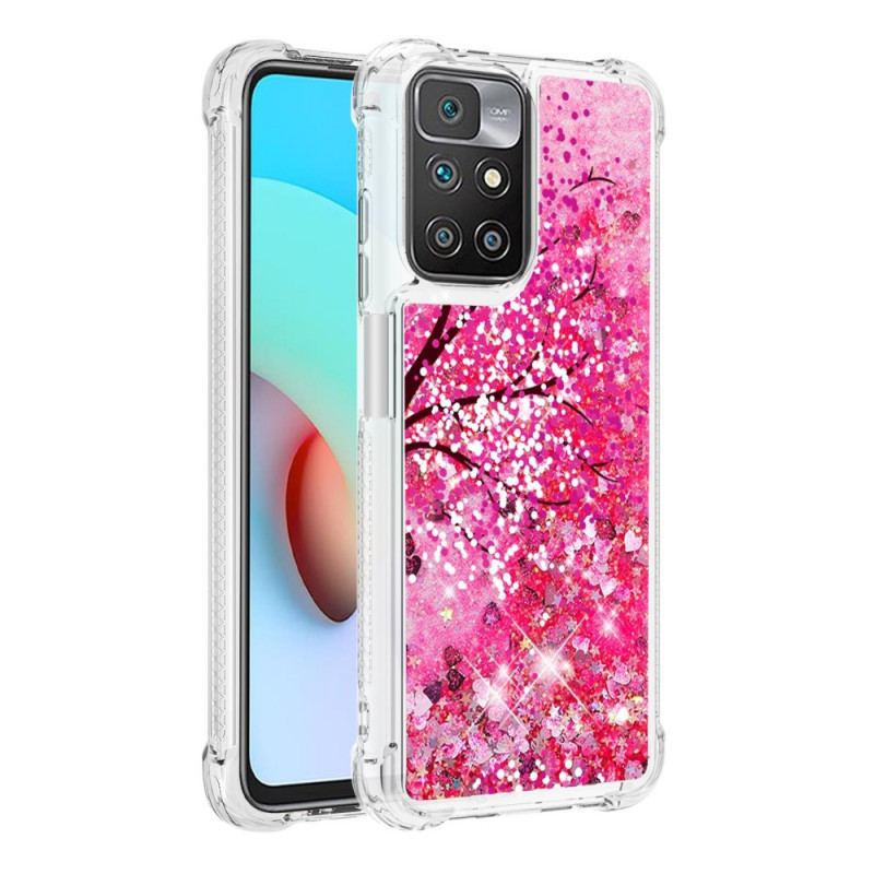 Coque Xiaomi Redmi 10 Arbre Paillettes