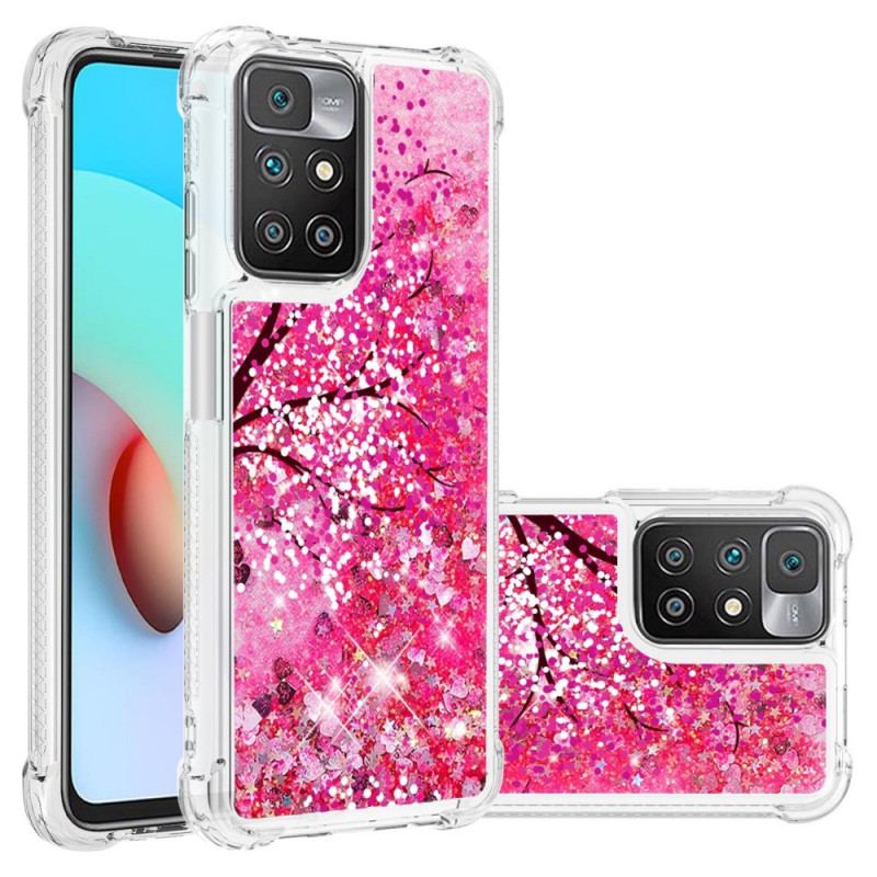 Coque Xiaomi Redmi 10 Arbre Paillettes