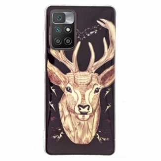 Coque Xiaomi Redmi 10 Cerf Majestueux Fluorescente