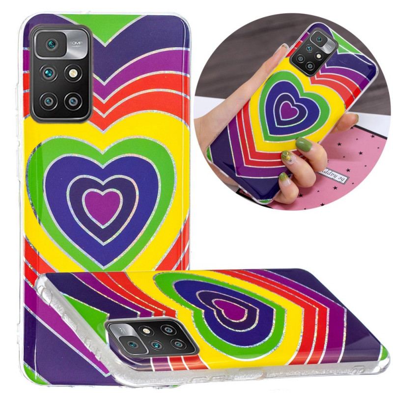 Coque Xiaomi Redmi 10 Coeur Psychédélique