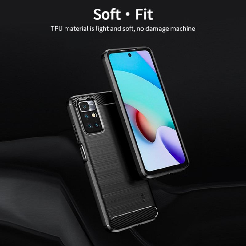 Coque Xiaomi Redmi 10 Fibre Carbone Brossée MOFI