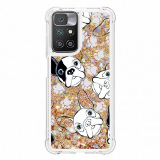 Coque Xiaomi Redmi 10 Mr Chien Paillettes