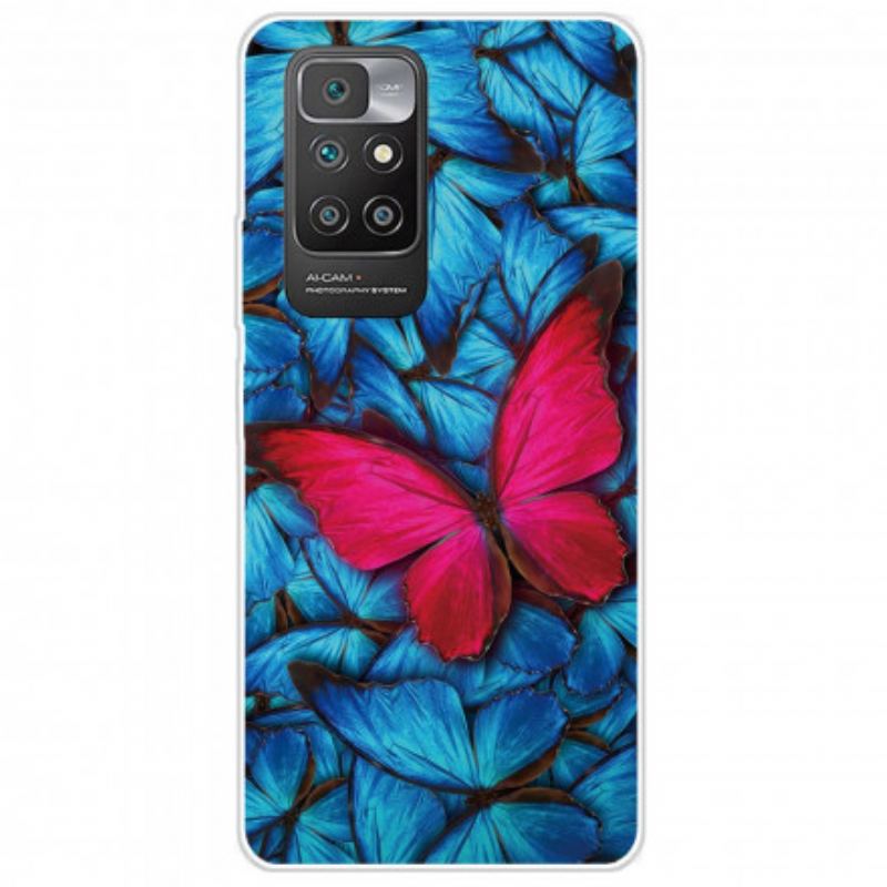 Coque Xiaomi Redmi 10 Papillons Sauvages