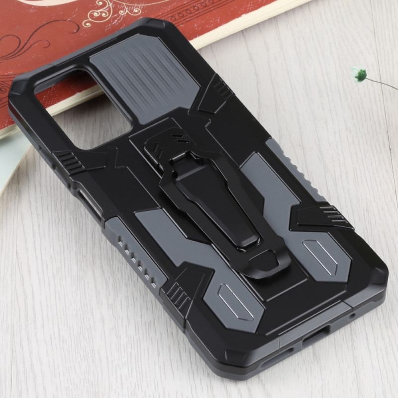 Coque Xiaomi Redmi 10 Robot Bicolore avec Pince Ceinture