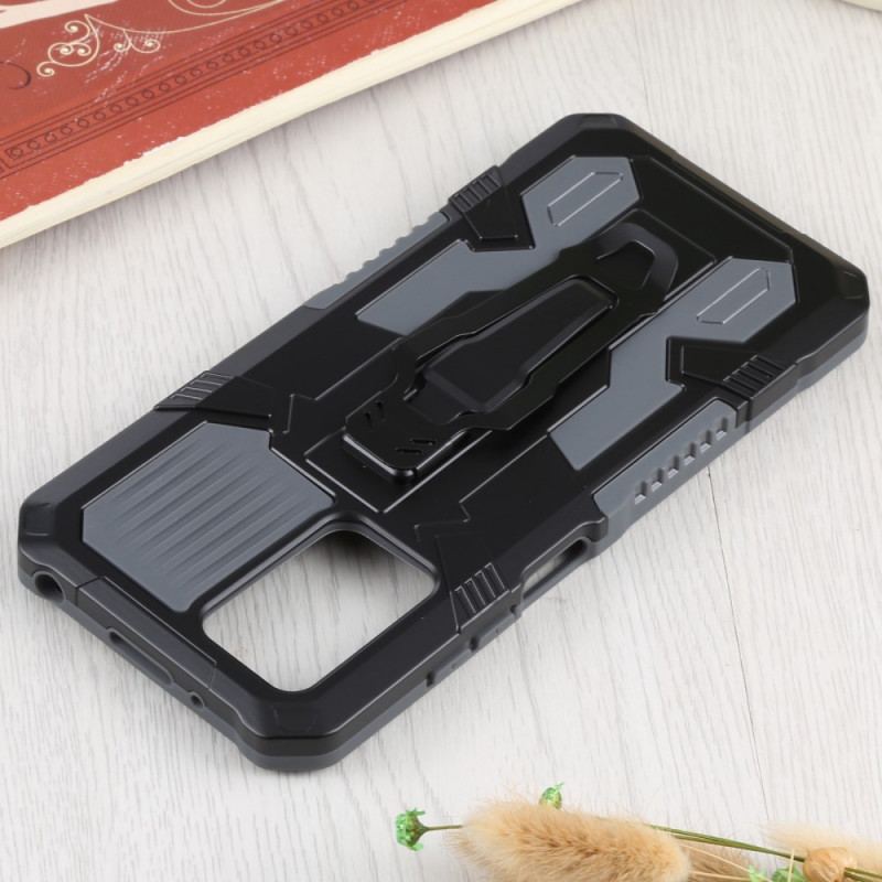 Coque Xiaomi Redmi 10 Robot Bicolore avec Pince Ceinture