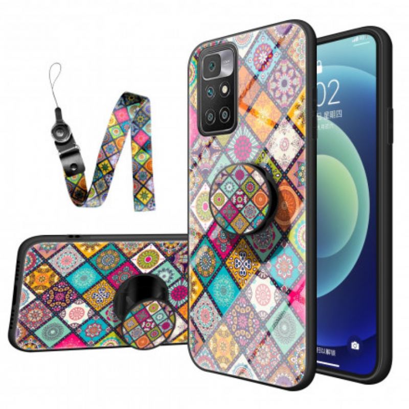 Coque Xiaomi Redmi 10 Support Magnétique Patchwork