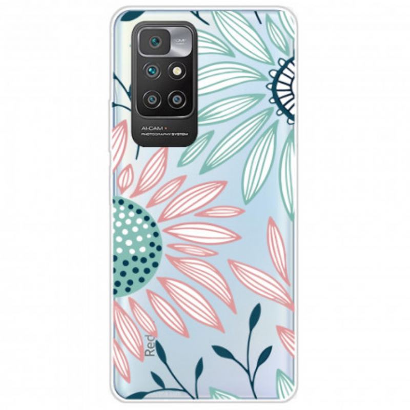 Coque Xiaomi Redmi 10 Transparente Une Fleur