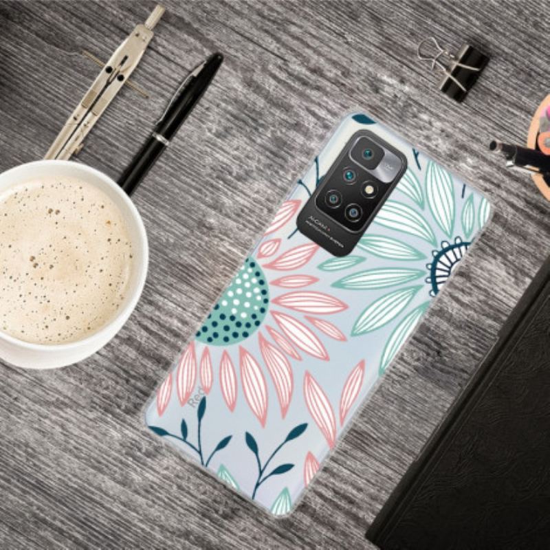 Coque Xiaomi Redmi 10 Transparente Une Fleur