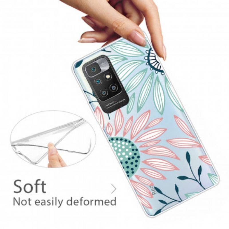 Coque Xiaomi Redmi 10 Transparente Une Fleur