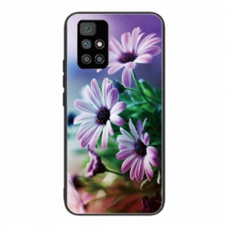 Coque Xiaomi Redmi 10 Verre Trempé Fleurs Réalistes