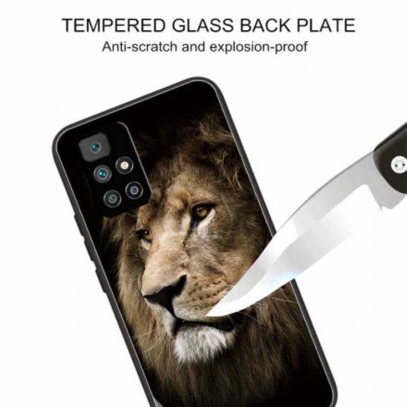 Coque Xiaomi Redmi 10 Verre Trempé Tête de Lion