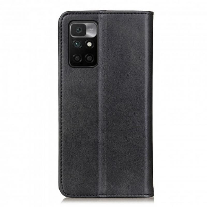 Flip Cover Xiaomi Redmi 10 Cuir Fendu