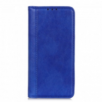 Flip Cover Xiaomi Redmi 10 Cuir Litchi Fendu Élégance