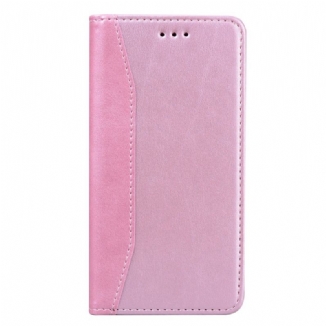 Flip Cover Xiaomi Redmi 10 Effet Cuir Business Bicolore