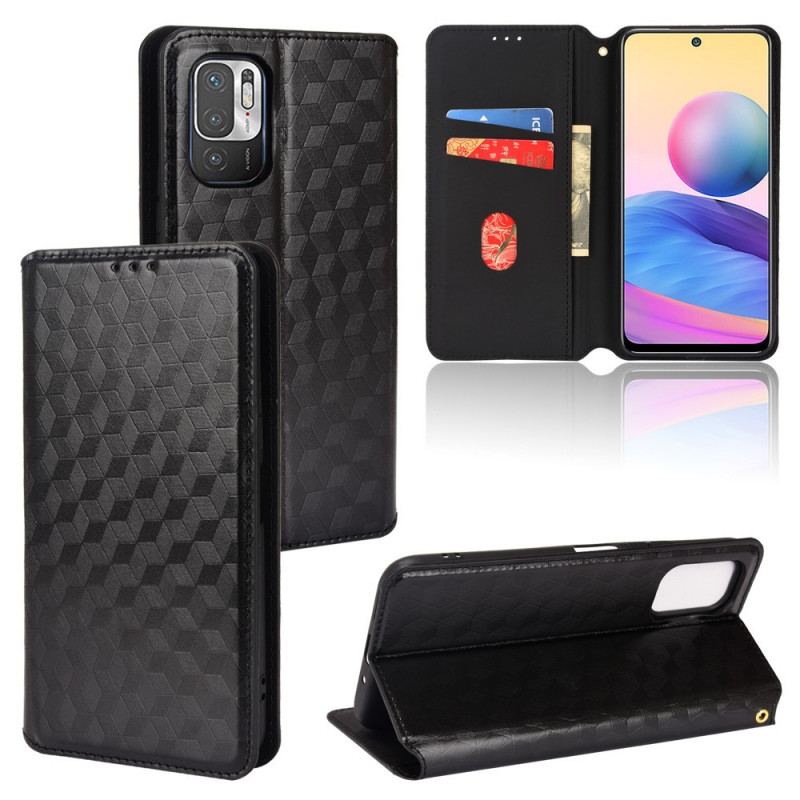 Flip Cover Xiaomi Redmi 10 Effet Cuir Diamant