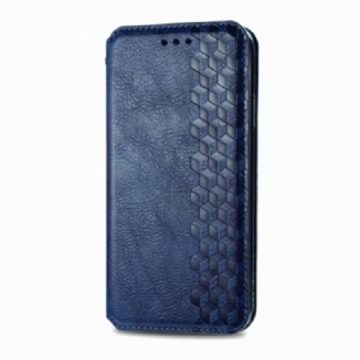 Flip Cover Xiaomi Redmi 10 Effet Cuir Texture Diamant