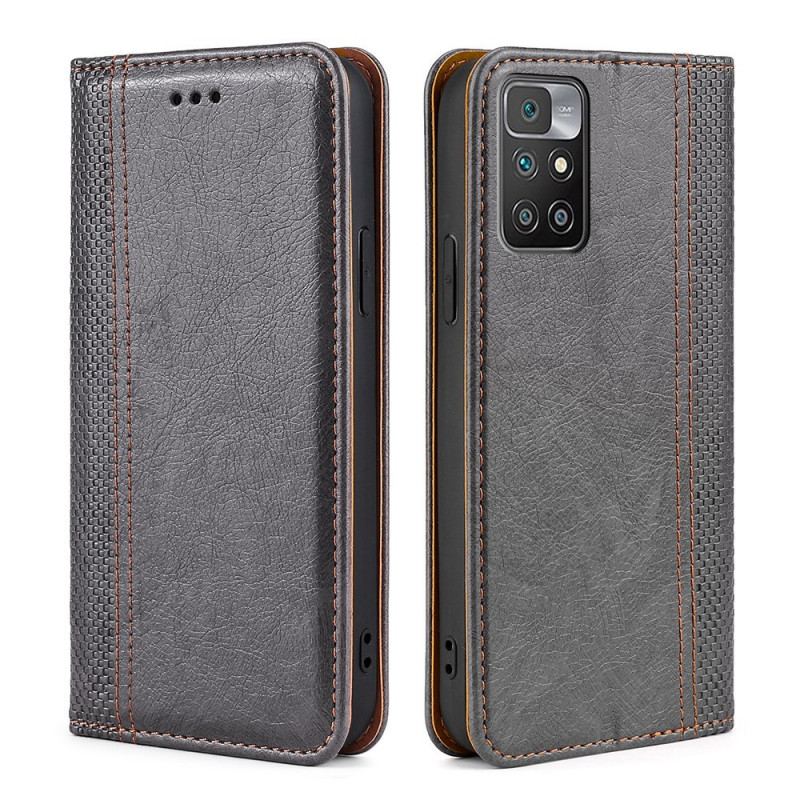 Flip Cover Xiaomi Redmi 10 Style Cuir Vintage