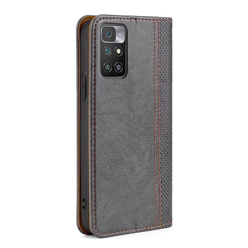 Flip Cover Xiaomi Redmi 10 Style Cuir Vintage