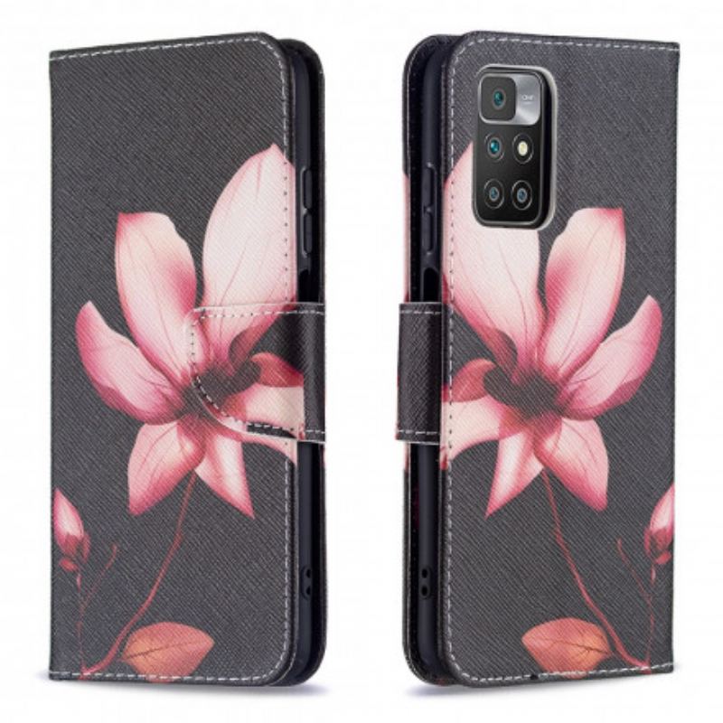 Housse Xiaomi Redmi 10 Fleur Rose