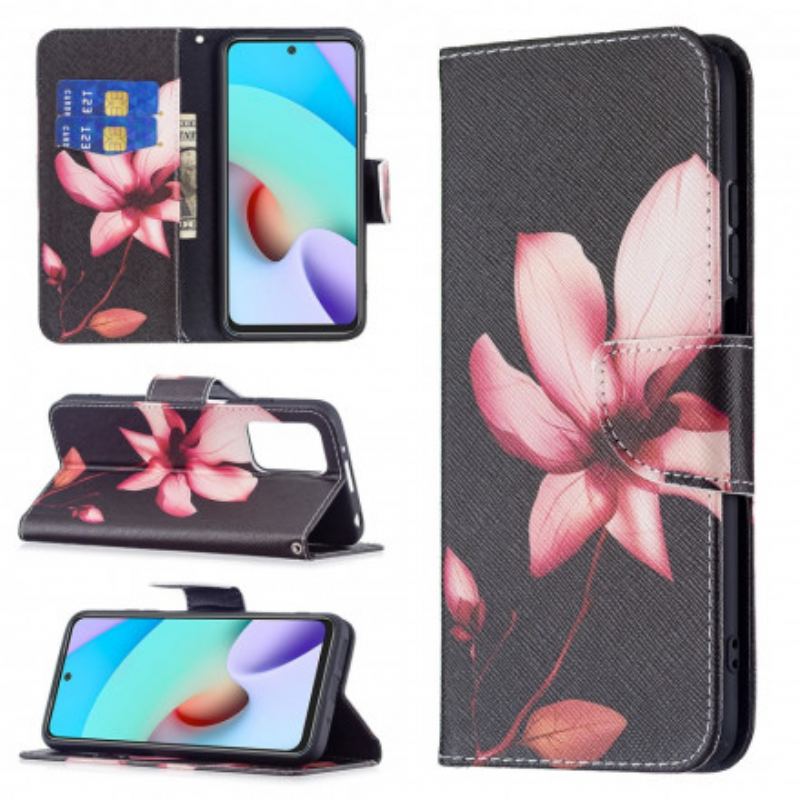 Housse Xiaomi Redmi 10 Fleur Rose