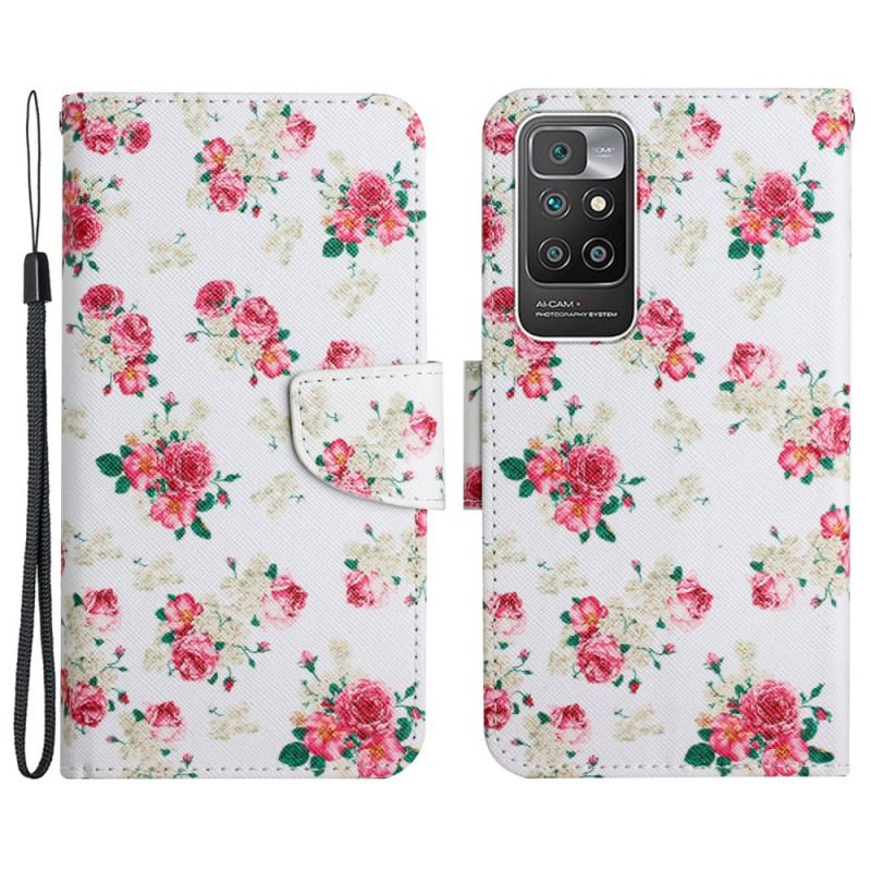 Housse Xiaomi Redmi 10 Fleurs Liberty Royal