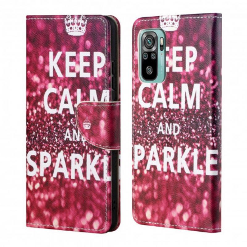 Housse Xiaomi Redmi 10 Keep Calm and Sparkle