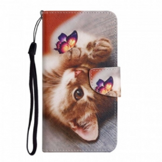 Housse Xiaomi Redmi 10 Mon Chaton et Papillon