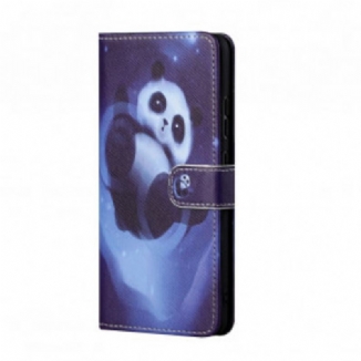 Housse Xiaomi Redmi 10 Panda Space à Lanière