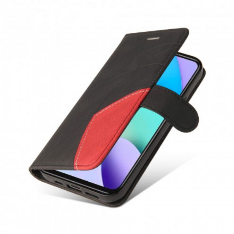 Housse Xiaomi Redmi 10 Simili Cuir Bicolore Signature