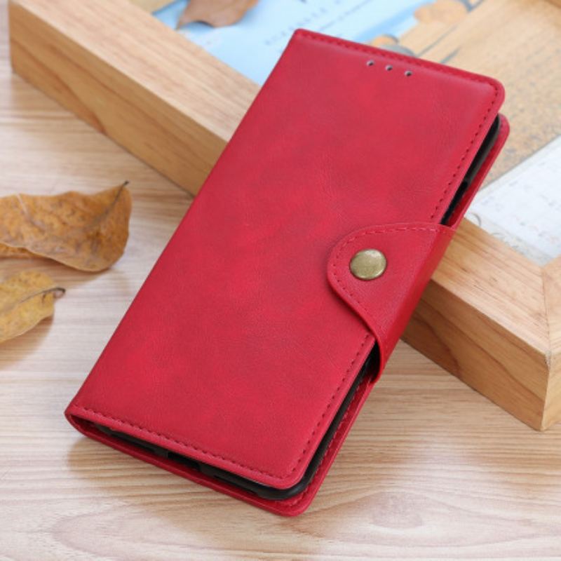 Housse Xiaomi Redmi 10 Simili Cuir Bouton