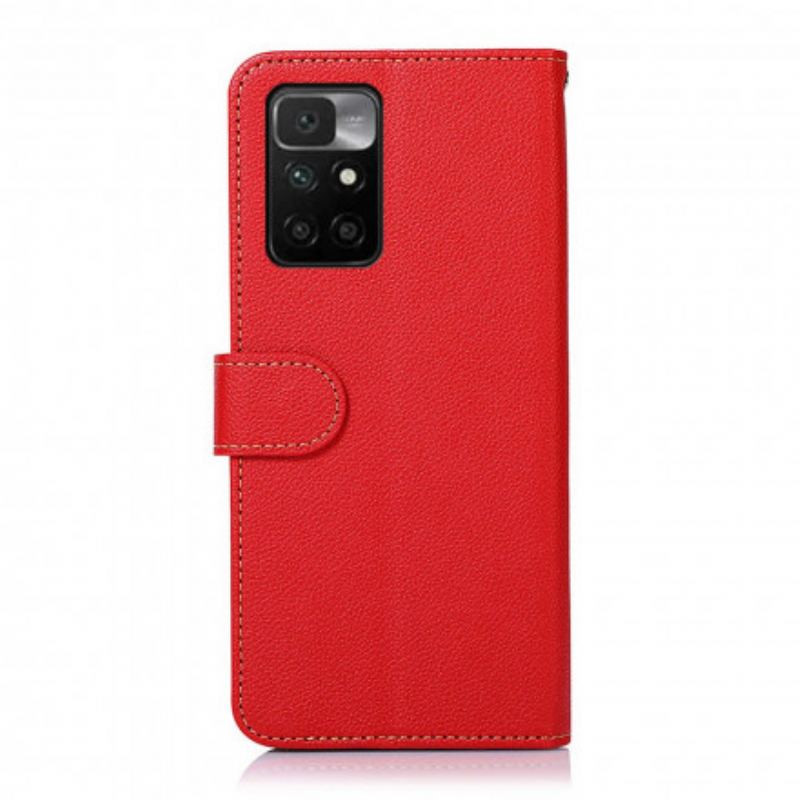 Housse Xiaomi Redmi 10 Style Litchi RFID KHAZNEH