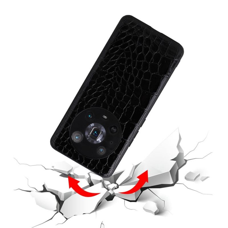 Coque Honor Magic 4 Pro Effet Peau de Crocodile